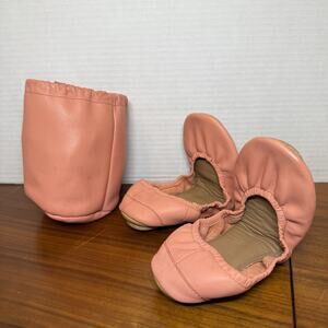 Sue London Ballerina Flats Slippers Women's size 6 W/ Bag Pink